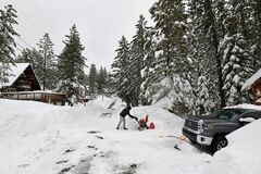 California ski resort workers tunnel their way into the office ...