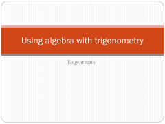 PPT - Using algebra with trigonometry PowerPoint Presentation ...