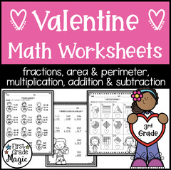 Valentines Day Math Worksheets | Made By Teachers - Worksheets Library