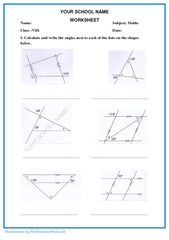 Year 7 Angles And Parallel Lines Worksheets