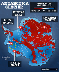 How Antarctica 'Doomsday Glacier' Thwaites could COLLAPSE and send ...