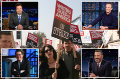 Hollywood writers from Writers Guild of America go on strike for ...