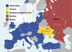 Russo-Ukrainian War (NATO allies in Crimea region, Donbas region, Russia, Ukraine)