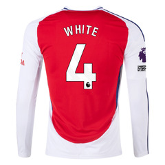 adidas Arsenal Ben White Long Sleeve Jersey w/ EPL   No Room ...