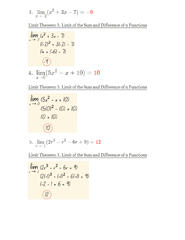 Math 229 Limits Worksheet Name | Summaries Calculus | Docsity ...