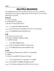 3rd Grade Vocabulary Worksheets | Made By Teachers - Worksheets ...