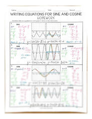 Writing Equations from Graphs of Sine & Cosine Functions [5.2d