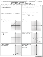 Linear Functions Notes and Worksheets - Lindsay Bowden - Worksheets Library