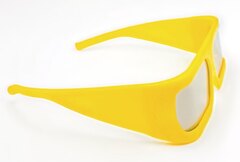 Yellow Circular Polarized Plastic Frame 3D Glasses for cinemas ...