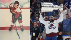 Nazem Kadri (Nazem Kadri Colorado Avalanche Unsigned 2022 Stanley Cup Champions Raising Photograph)