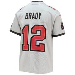 Nike Women's Tom Brady Gray Tampa Bay Buccaneers Inverted Legend Jersey - Gray (Autographed Tom Brady Tampa Bay Buccaneers Red Nike Elite Jersey)