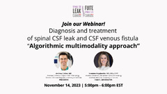 Conference & Events — SPINAL CSF LEAK CANADA