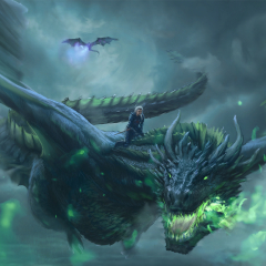 daenerys targaryen, dragon ride, game of thrones ...