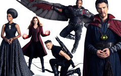 Doctor Strange, Falcon, Scarlet Witch And Hawkeye In Avengers Infinity War