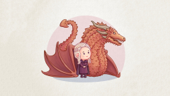 Dragon Queen Khaleesi Cartoon Artwork