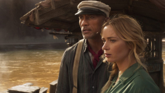 Dwayne Johnson Emily Blunt from Jungle Cruise