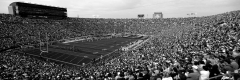 High Angle View of a Football Stadium Full of Spectators, Notre Dame Stadium, South Bend