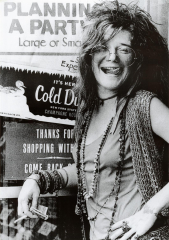 Janis Joplin Planning a Party Music Poster Print