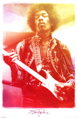 Jimi Hendrix Legendary Music Poster Print