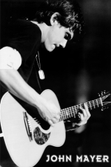 John Mayer (Playing Guitar, B&amp;W) Music Poster Print