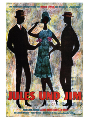 Jules and Jim, German Movie Poster, 1961