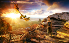 Khaleesi With Dragon Game Of Thrones