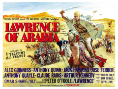 Lawrence of Arabia, UK Movie Poster, 1963