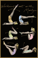 Marilyn Monroe (Working Out) Movie Poster Print