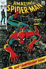 Marvel Comics Retro: The Amazing Spider-Man Comic Book Cover No.100, 100th Anniversary Issue