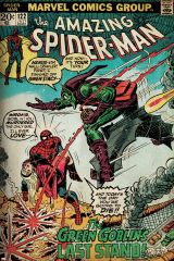Marvel Comics Retro: The Amazing Spider-Man Comic Book Cover No.122, the Green Goblin (aged)
