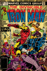 Marvel Comics Retro: The Invincible Iron Man Comic Book Cover No.127, Against the Super-Army!