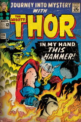 Marvel Comics Retro: The Mighty Thor Comic Book Cover No.120, Journey into Mystery (aged)