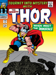 Marvel Comics Retro: The Mighty Thor Comic Book Cover No.125, Journey into Mystery