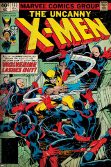 Marvel Comics Retro: The X-Men Comic Book Cover No.133, Wolverine Lashes Out (aged)