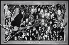 Metal (Heavy Metal Collage) Music Poster Print