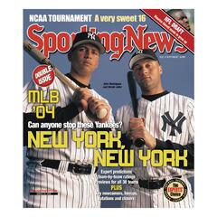 New York Yankees Alex Rodriguez and Derek Jeter - March 29, 2004