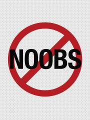 No Noobs Video Game Print Poster