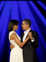 President Barack Obama and First Lady Dance Together at Neighborhood Inaugural Ball in Washington