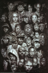 Rap Gods (Rapper Collage) Music Poster Print