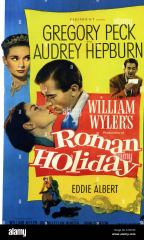Roman Holiday Audrey Hepburn Gregory Peck 1953 Movie Master ()