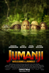 Jumanji Welcome to the Jungle Movie Dwayne Johnson Kevin Hart