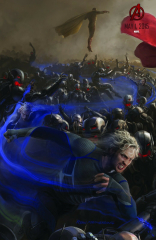 Avengers 2 Age of Ultron 2015 Movie Quicksilver Vision Comic Con