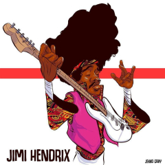 Master Of Music Jimi Hendrix Cartoon Comic