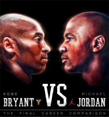 Basketball Star Michael Jordan VS Kobe Bryant