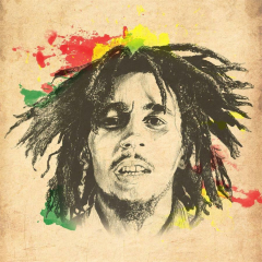 Jamaica Reggae Singer Bob Marley