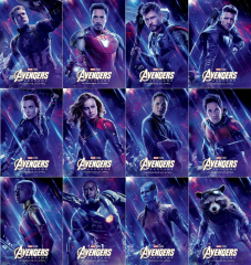 Avengers End Game Main Characters Marvel Movie Film