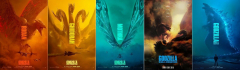 Godzilla King Of The Monsters Set of 5 Movie s Film