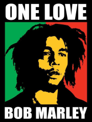 Jamaica Reggae Singer Bob Marley ONE LOVE