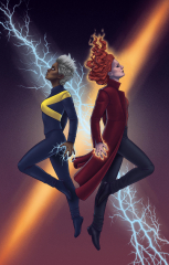Storm and Jean Grey Dark Phoenix