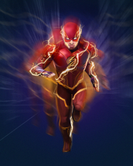The Flash Lightning Art